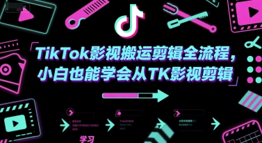 TikTok影视搬运剪辑全流程，小白也能学会从TK影视剪辑-雲鼎文化传媒