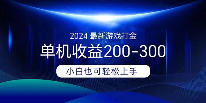 2024最新游戏打金单机收益200-300-雲鼎文化传媒