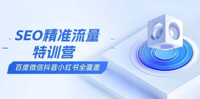 SEO精准流量特训营，百度微信抖音小红书全覆盖，带你搞懂搜索优化核心技巧-雲鼎文化传媒