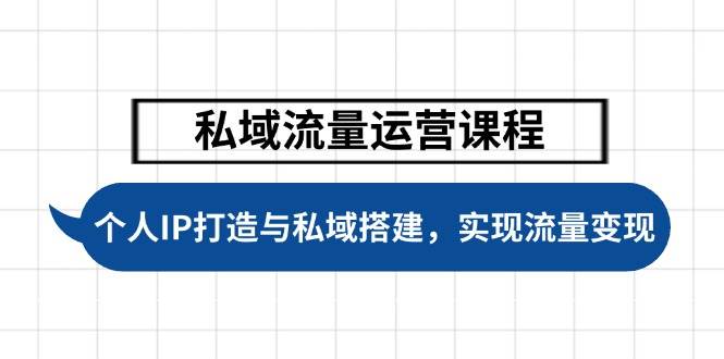 私域流量运营课程，个人IP打造与私域搭建，助力学员实现流量变现-雲鼎文化传媒