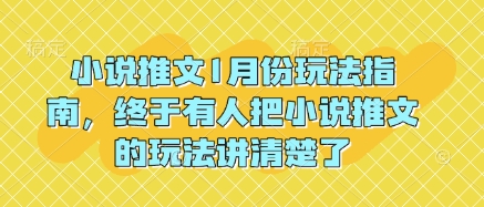 小说推文1月份玩法指南，终于有人把小说推文的玩法讲清楚了!-雲鼎文化传媒