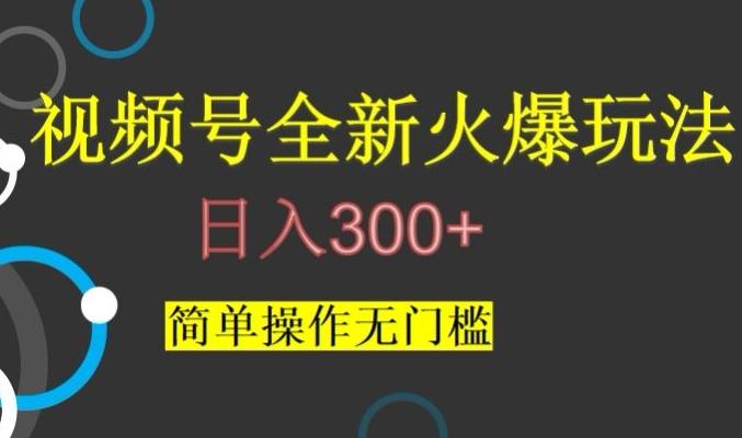 视频号最新爆火玩法，日入300+，简单操作无门槛【揭秘】-雲鼎文化传媒