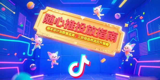 随心推投放指南，脚本设计加数据监测，三阶段自然流拉升策略-雲鼎文化传媒