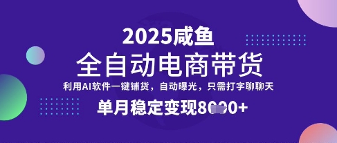 全网首发【闲鱼全自动电商带货】三年磨一剑，一朝露锋芒，单月稳定变现8k+【揭秘】-雲鼎文化传媒