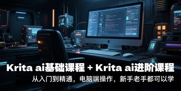 krita ai基础课程+Krita ai进阶课程，从入门到精通，电脑端操作，新手老手都可以学-雲鼎文化传媒