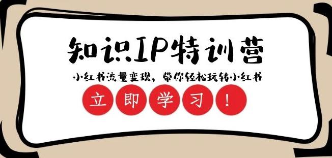 知识IP特训营 ：小红书-流量变现，带你轻松玩转小红书（23节视频课）-雲鼎文化传媒