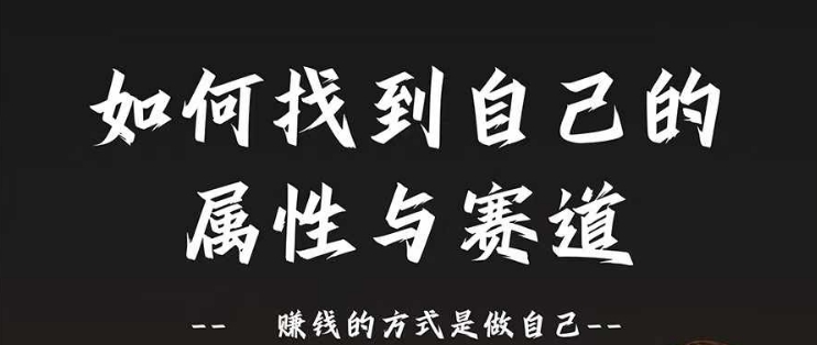 赛道和属性2.0：如何找到自己的属性与赛道，赚钱的方式是做自己-雲鼎文化传媒
