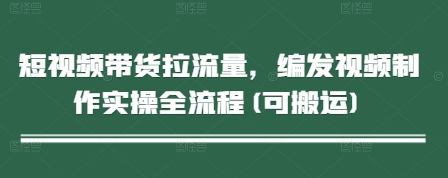 短视频带货拉流量，编发视频制作实操全流程(可搬运)-雲鼎文化传媒