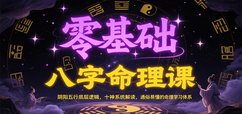 零基础八字命理课：阴阳五行底层逻辑，十神系统解读，通俗易懂的命理学习体系-雲鼎文化传媒