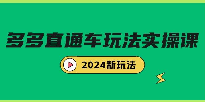 (9412期)多多直通车玩法实战课，2024新玩法(7节课)-雲鼎文化传媒