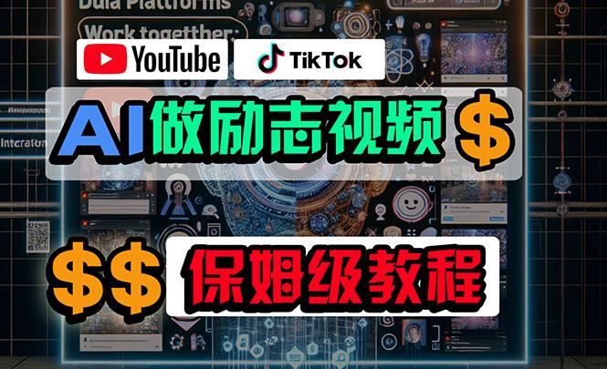 利用AI制作励志视频，在YouTube和TikTok赚钱，小白可做(附工具-雲鼎文化传媒