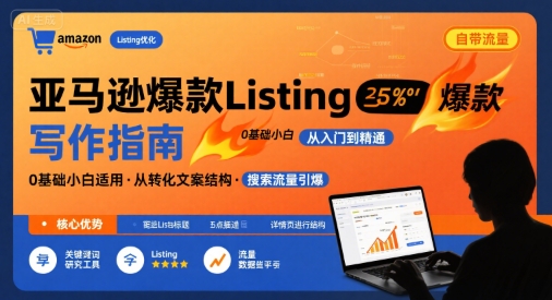 亚马逊爆款Listing写作方法，亚马逊0基础小白也能写爆款自带流量的Listing-雲鼎文化传媒