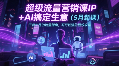 超级流量营销课IP+AI搞定生意(5月新课)干货十足的流量指南，可行性强的提效攻略-雲鼎文化传媒