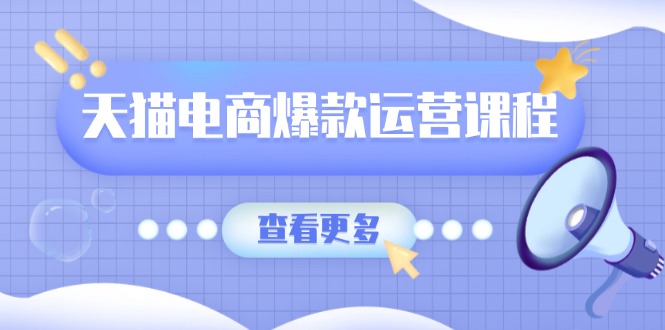 天猫电商爆款运营课程，爆款卖点提炼与流量实操，多套模型全面学习-雲鼎文化传媒