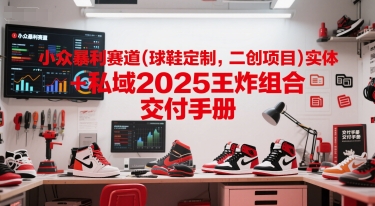 小众暴利赛道(球鞋定制，二创项目)实体+私域2025王炸组合  交付手册-雲鼎文化传媒