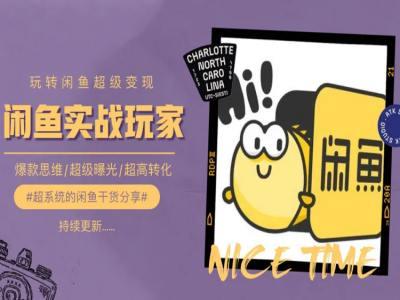 手把手教你0到1系统玩转闲鱼变现，爆款思维/超级曝光/超高转化-雲鼎文化传媒