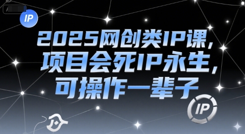 2025网创类IP课，项目会死IP永生，可操作一辈子-雲鼎文化传媒