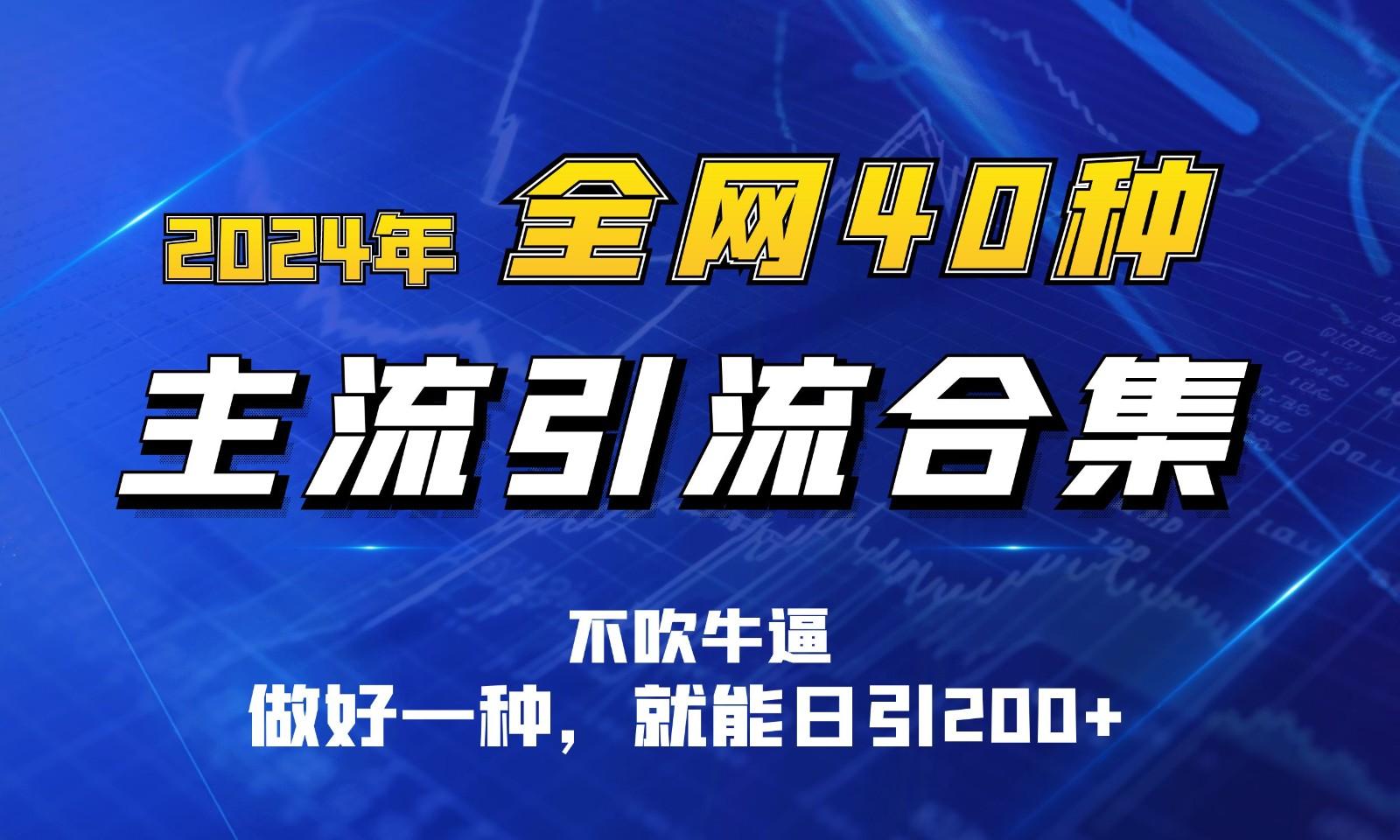 2024年全网40种暴力引流合计，做好一样就能日引100+-雲鼎文化传媒