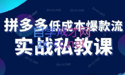 卡卡老师·拼多多低成本爆款流实战私教课-雲鼎文化传媒
