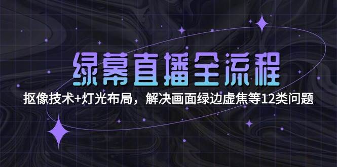绿幕直播全流程：抠像技术+灯光布局，解决画面绿边虚焦等12类问题-雲鼎文化传媒