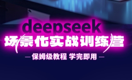 DeepSeek场景化实战训练营，保姆级教程，学完即用，手把手教你用DeepSeek提升效率-雲鼎文化传媒