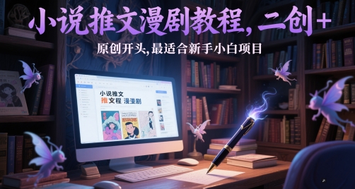 小说推文漫剧教程，二创+原创开头，最适合新手小白项目-雲鼎文化传媒