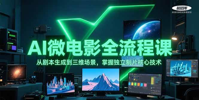 AI微电影全流程课，从剧本生成到三维场景，掌握独立制片核心技术-雲鼎文化传媒