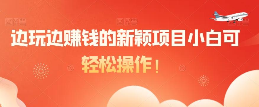 边玩边赚钱的新颖项目小白可轻松操作！-雲鼎文化传媒