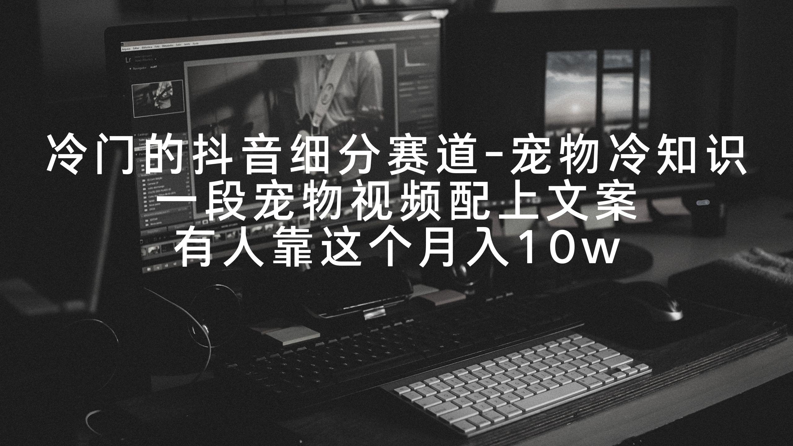 冷门的抖音细分赛道-宠物冷知识，一段宠物视频配上文案，有人靠这个月入10w-雲鼎文化传媒