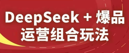 DeepSeek+爆品运营组合玩法，2025淘系精品课-雲鼎文化传媒