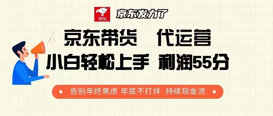 京东带货 代运营 利润55分 告别年终焦虑 年底不打烊 持续现金流-雲鼎文化传媒