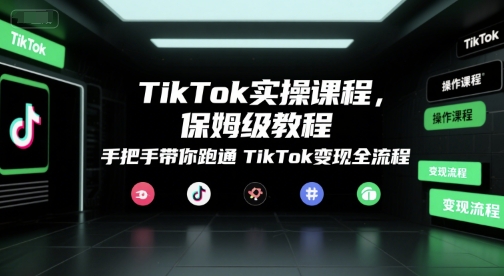 TikTok实操课程，保姆级教程，手把手带你跑通TikTok变现全流程-雲鼎文化传媒
