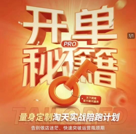 淘宝开单秘籍PRO，量身定制淘天实战陪跑计划，告别做店迷茫、快速突破运营瓶颈期(更新)-雲鼎文化传媒
