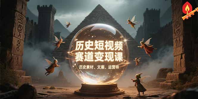 历史短视频赛道变现课，百集素材库应用，文案剪辑技巧，账号运营全案-雲鼎文化传媒