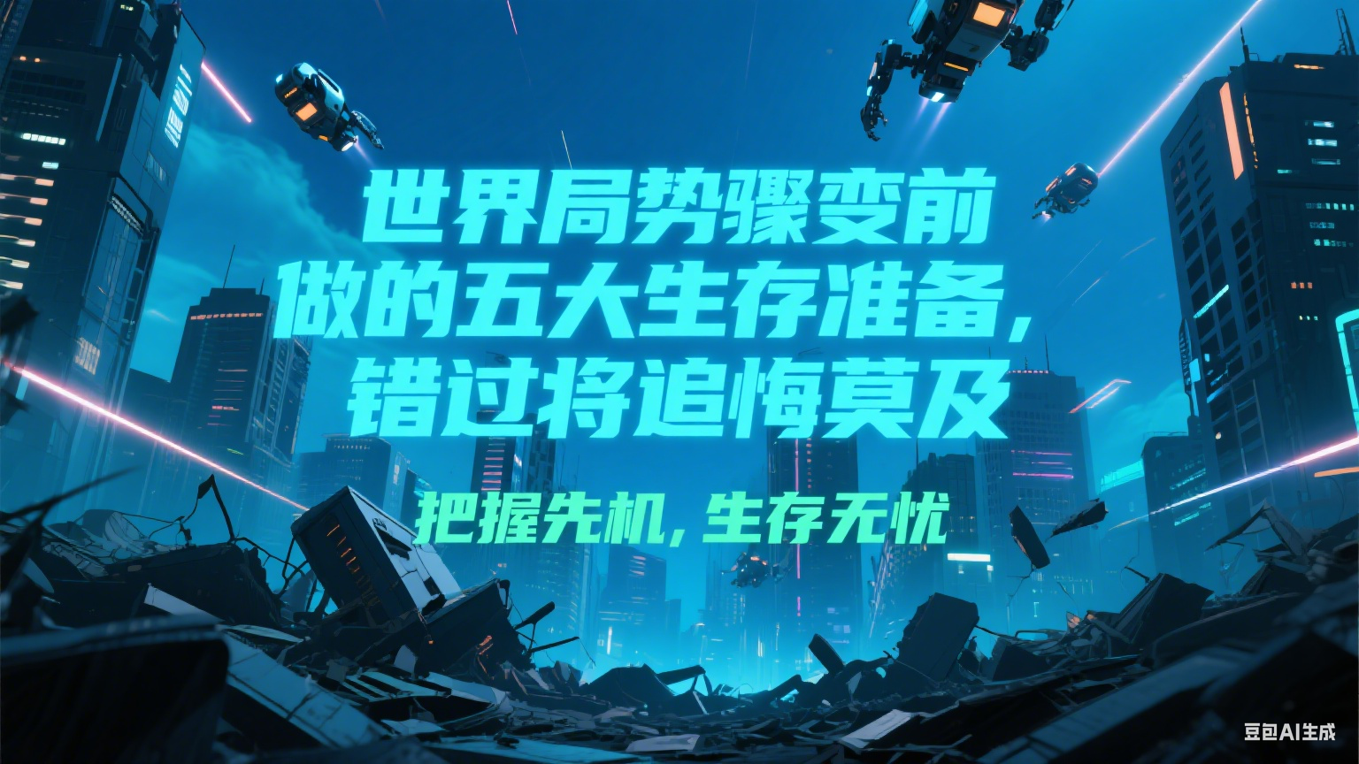 付费文章《世界局势骤变前必做的五大生存准备，错过将追悔莫及》-雲鼎文化传媒
