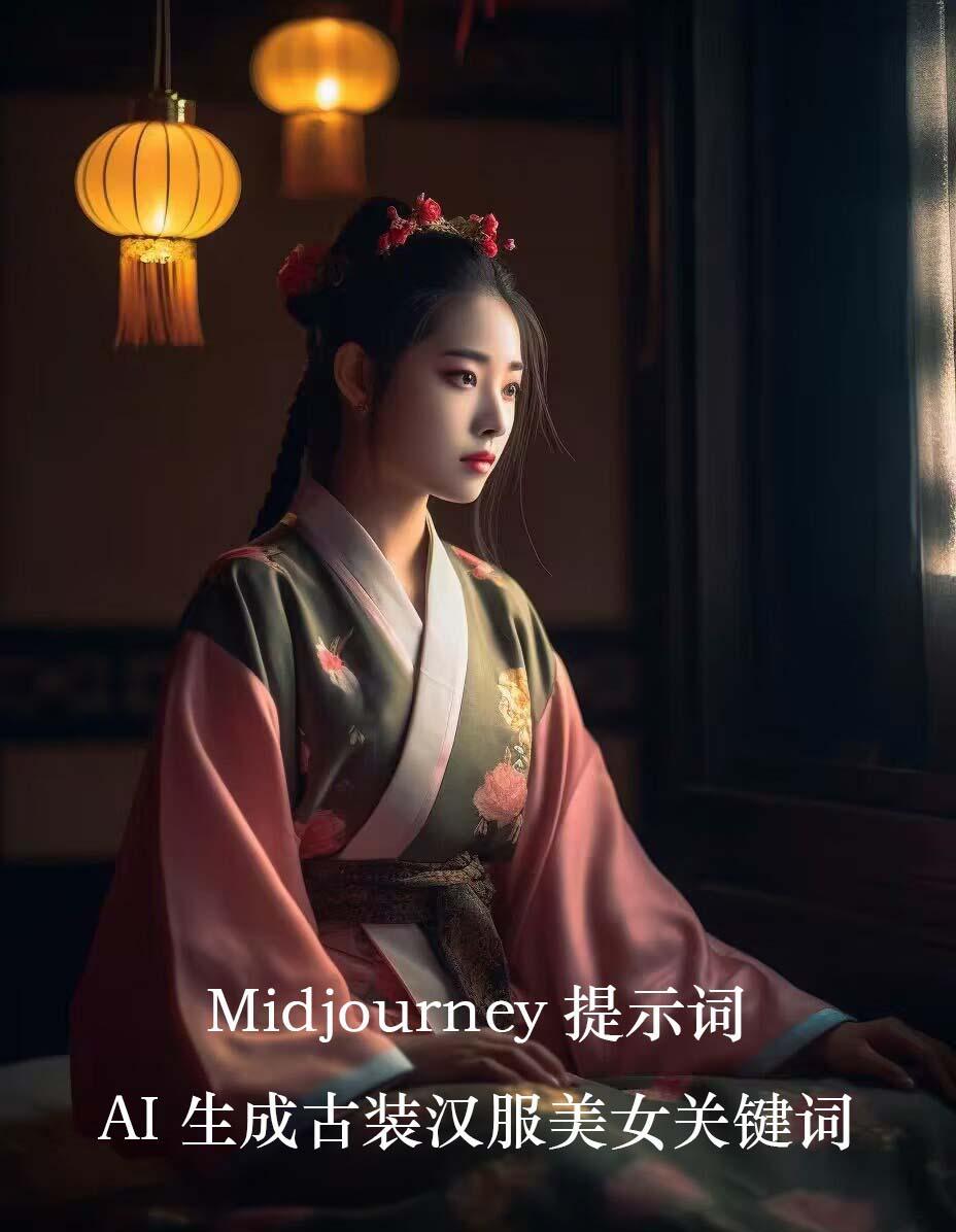 Midjourney关键词-AI生成中国风古装汉服美女人像提示关键词-雲鼎文化传媒