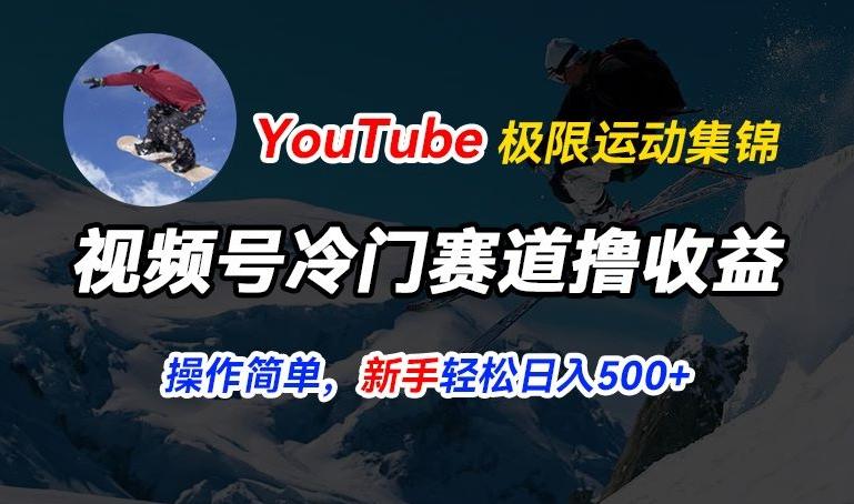 视频号冷门赛道撸收益，YouTube搬运极限运动集锦，暴力起号，操作简单流量高，轻松日入5张【揭秘】-雲鼎文化传媒