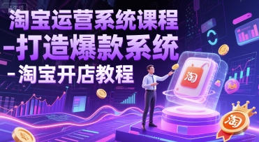 淘宝运营系统课程-打造爆款系统-淘宝开店教程-雲鼎文化传媒