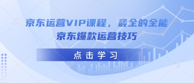 京东运营VIP课程，最全的全能京东爆款运营技巧-雲鼎文化传媒