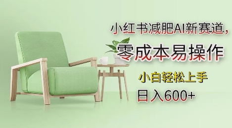 小红书减肥AI新赛道，零成本易操作，日入多张，小白轻松上手【揭秘】-雲鼎文化传媒