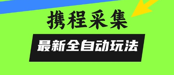 携程信息采集全自动玩法，0风控，无脑开干【揭秘】-雲鼎文化传媒