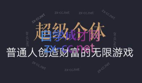 超级个体·普通人创造财富的无限游戏-雲鼎文化传媒