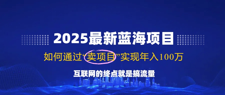 2025最新蓝海项目，零门槛轻松复制，月入10万+，新手也能操作！-雲鼎文化传媒