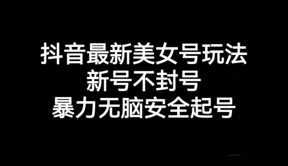 抖音最新美女号玩法，新号不封号，暴力无脑安全起号【揭秘】-雲鼎文化传媒