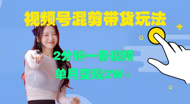 视频号混剪玩法，2分钟一条视频，单月变现2W+【揭秘】-雲鼎文化传媒