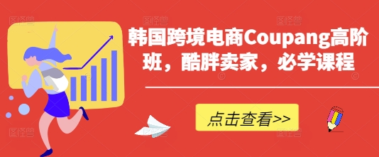 韩国跨境电商Coupang高阶班，酷胖卖家，必学课程-雲鼎文化传媒
