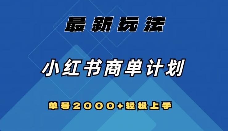 全网首发，小红书商单计划最新玩法，单号2000+可扩大可复制【揭秘】-雲鼎文化传媒