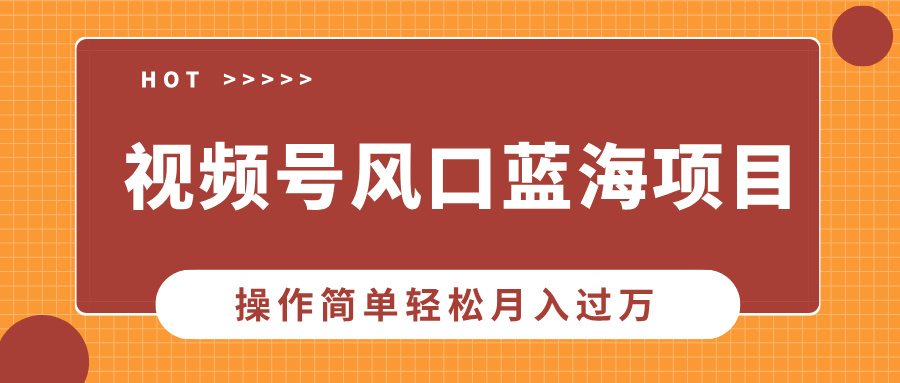 视频号风口蓝海项目，中老年人的流量密码，操作简单轻松月入过万-雲鼎文化传媒
