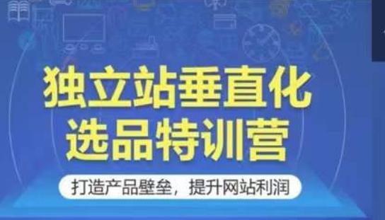 独立站垂直化选品特训营，打造产品壁垒，提升网站利润-雲鼎文化传媒