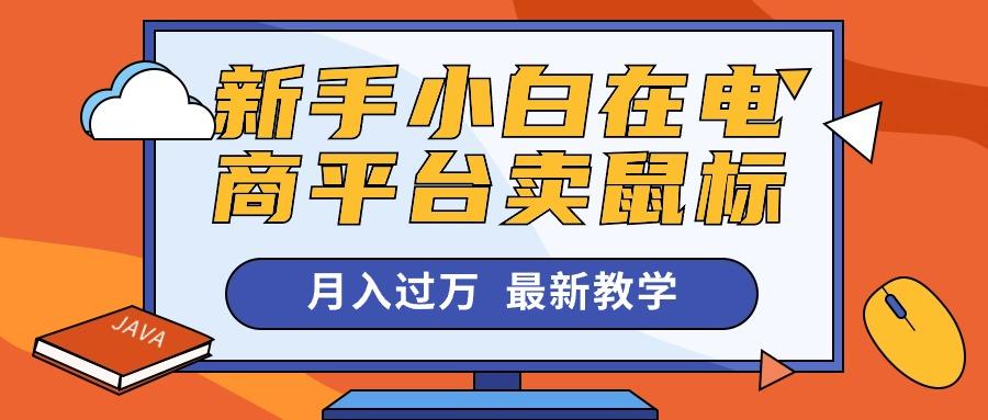 新手小白在电商平台卖鼠标月入过万，最新赚钱教学-雲鼎文化传媒